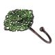 Antique Green Floral And Leaf Wall Brass Decorative Hook